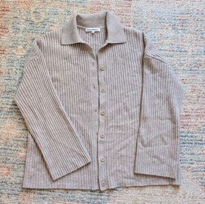 Reformation fantino cashmere cardigan/shirt
